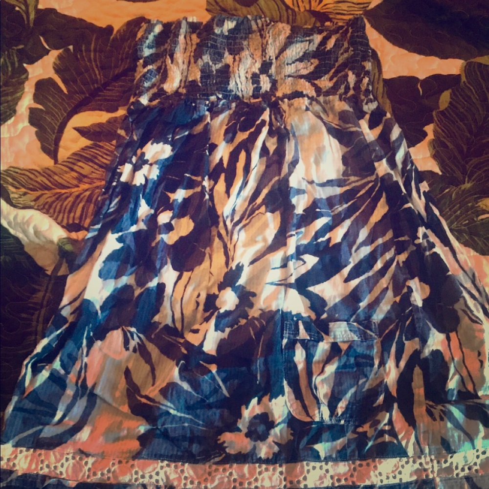 Floral Hollister Tube Top